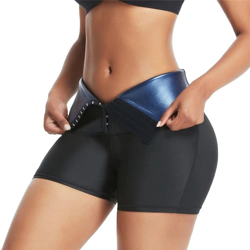 Slimming Shorts Waist Trainer Shapewear Tummy Hot Thermos Sweat Leggings Fitness Workout Sweat Sauna Pants Body Shaper