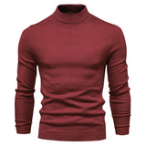 Men's Multicolor  Sweater With Mid Neck And Slim Trim