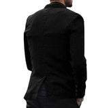 Solid Men's Cotton Thin Blazer