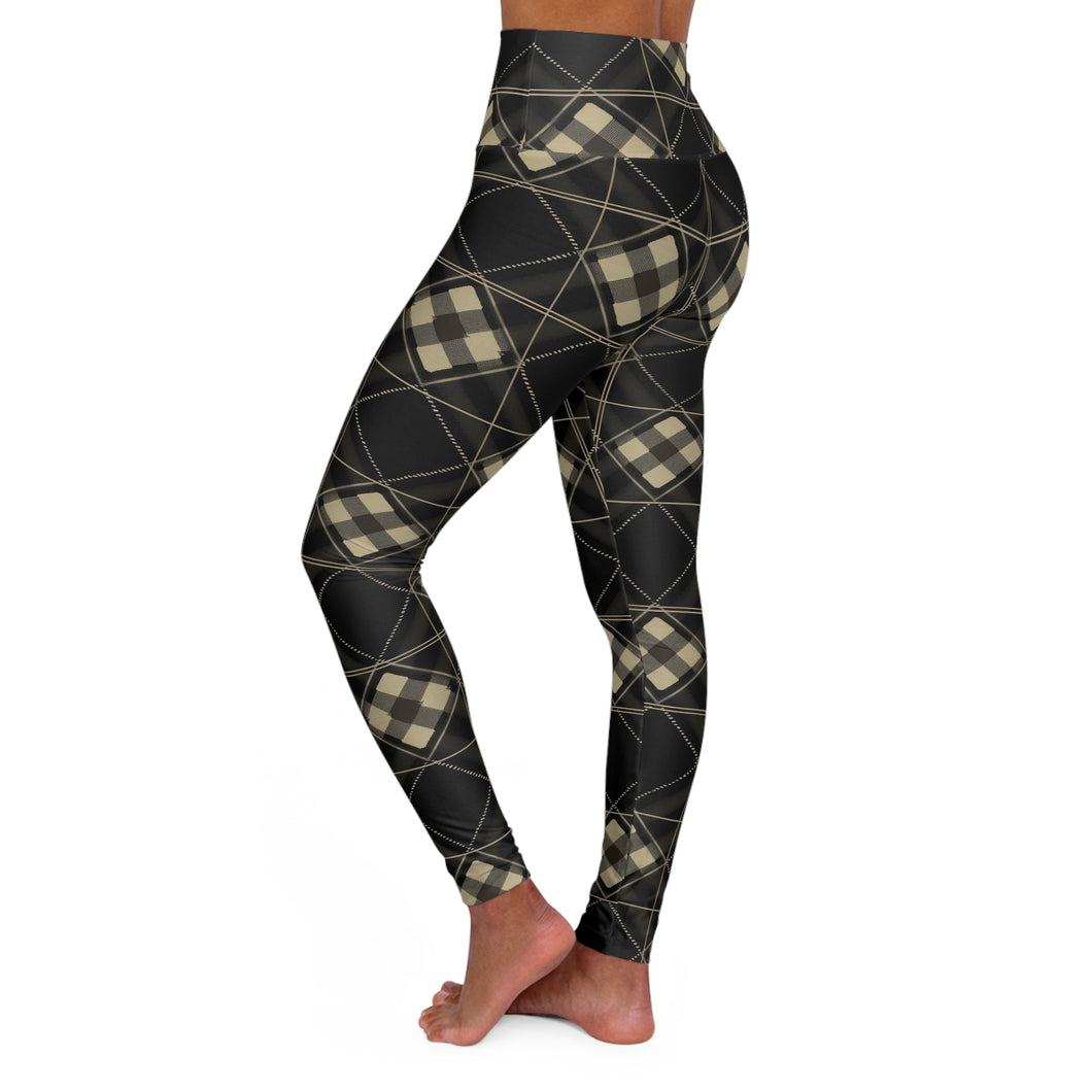 High Waisted Yoga Leggings (AOP)