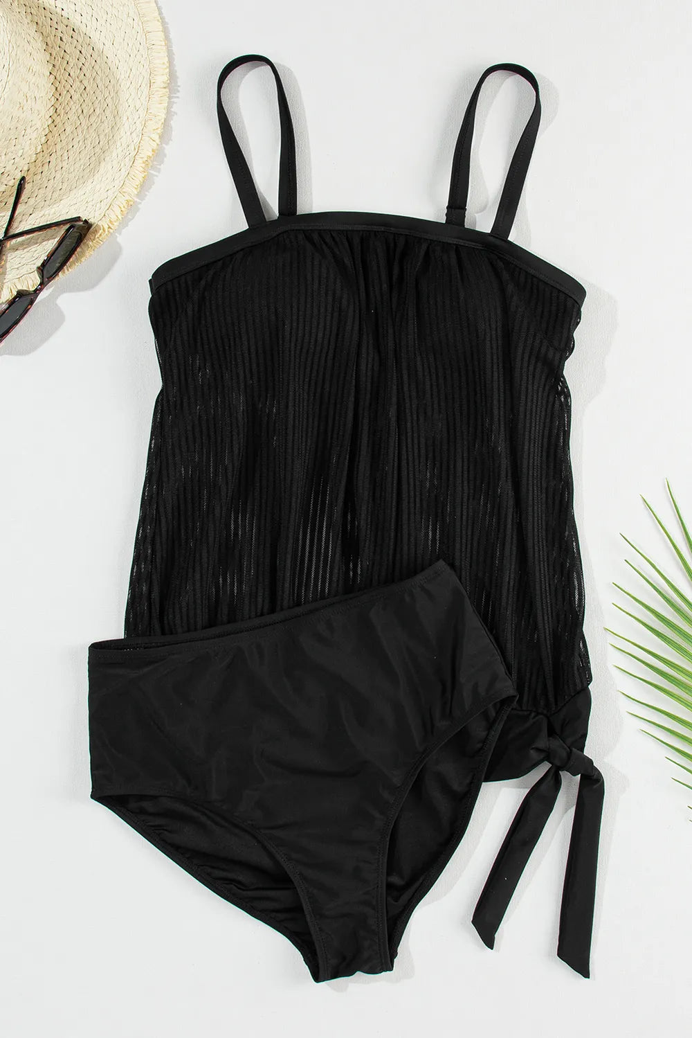 Shop Square Neck Spaghetti Strap Tankini Set - Women's Fashion | Akatonbo