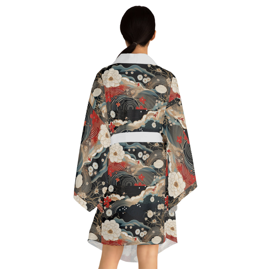 Long Sleeve Kimono Robe (AOP)