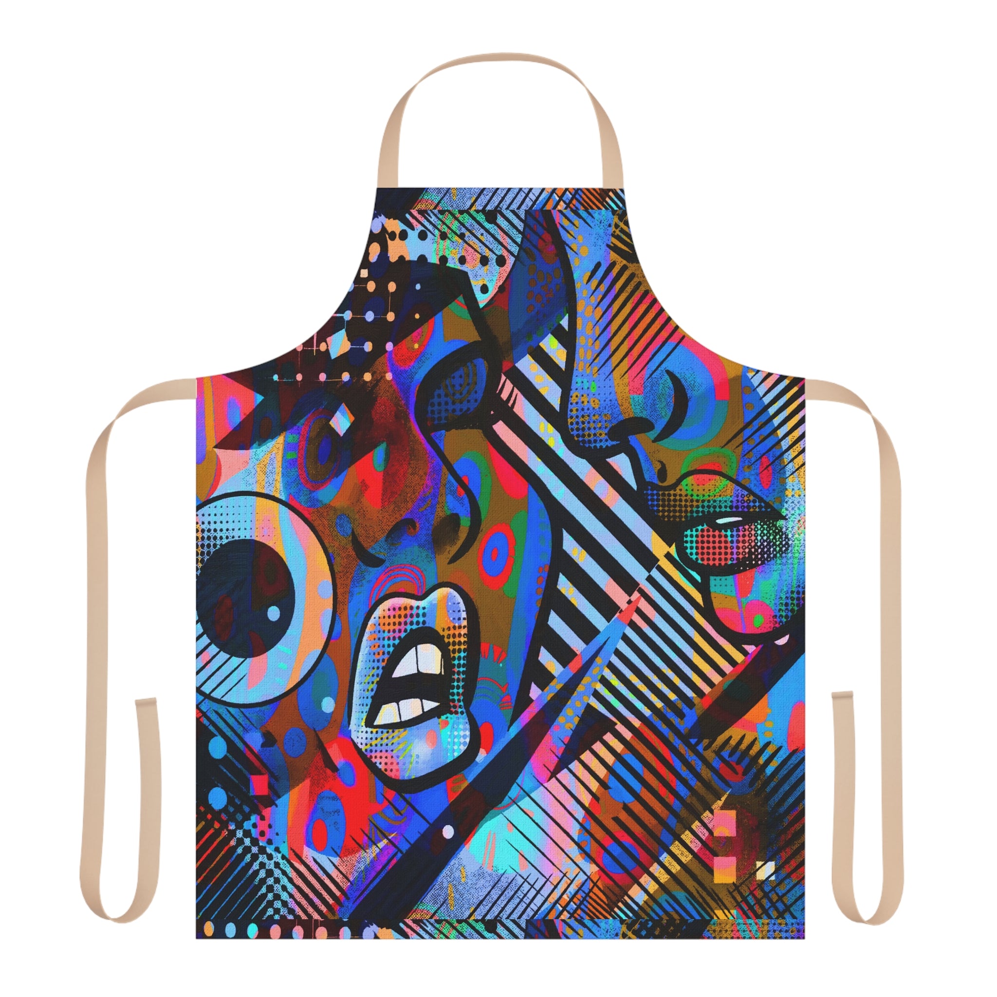 Apron, 5-Color Straps (AOP)