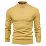 Men's Multicolor  Sweater With Mid Neck And Slim Trim