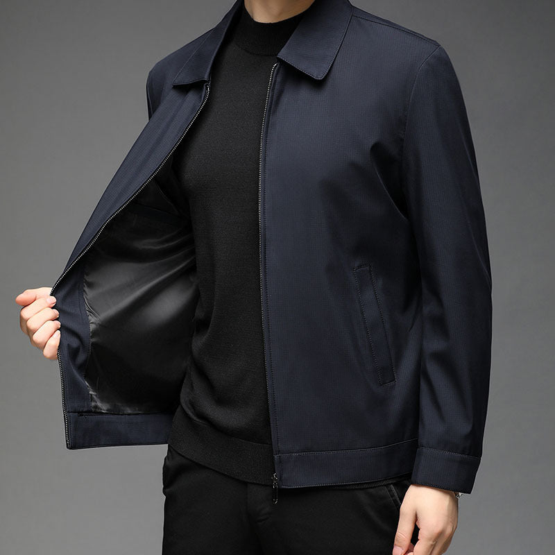 Middle-aged People's Autumn Lapel Slim Fit Business Casual Jacket