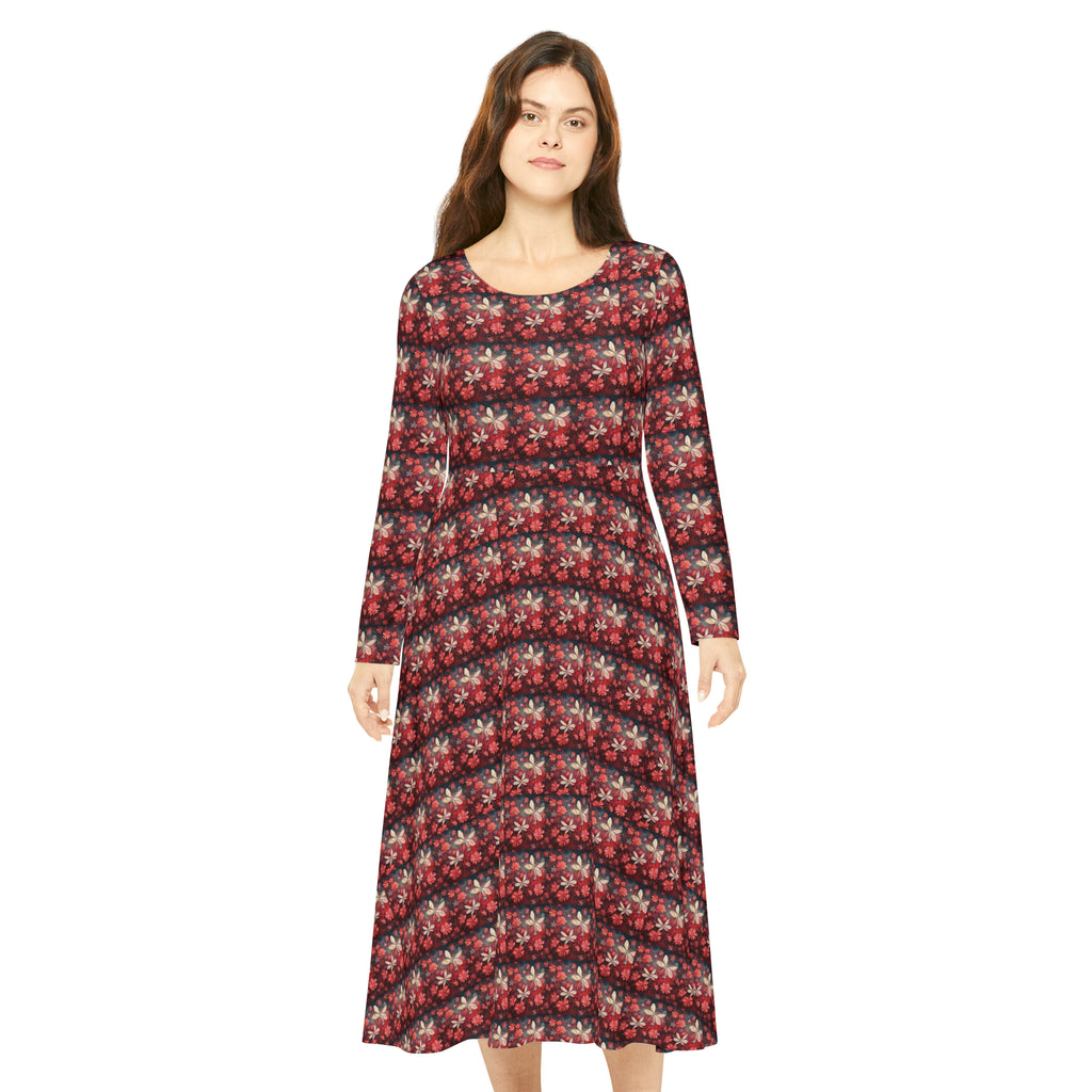 Women's Long Sleeve Dance Dress (AOP)