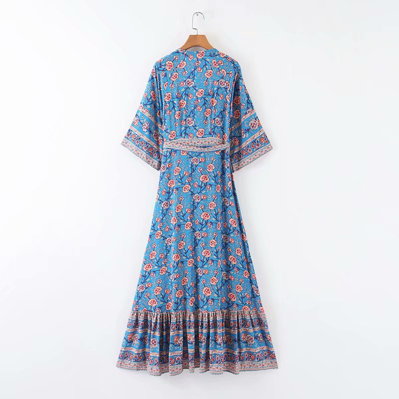 Summer And Autumn New European Style Women's Rayon Water