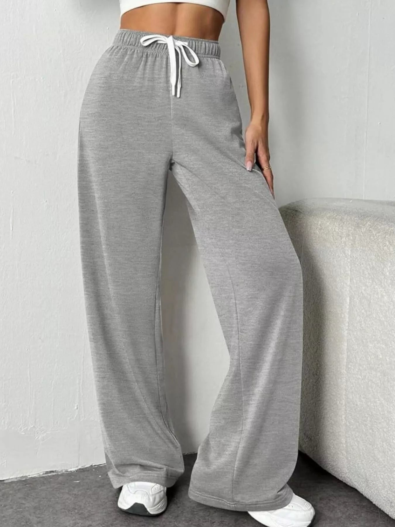 Shop Drawstring Wide Leg Pants - Women's Fashion | Akatonbo