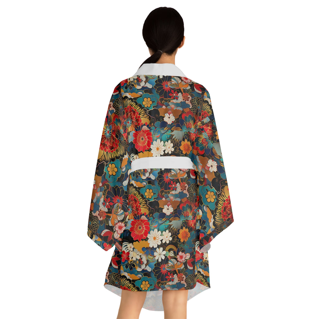 Long Sleeve Kimono Robe (AOP)