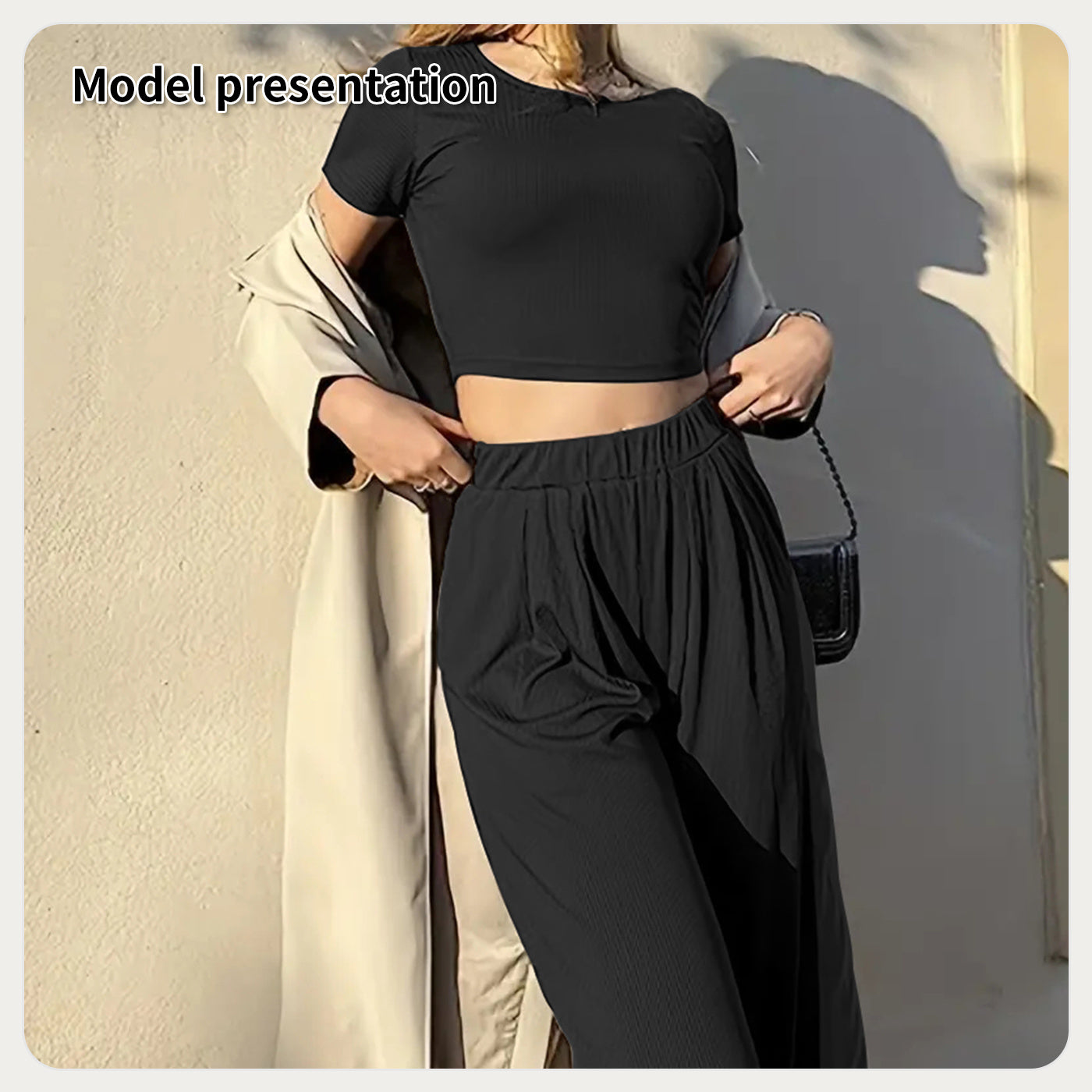 Traje Sencillo de Color Liso para Mujer