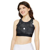 Fully Lined, Padded Sports Bra (AOP)