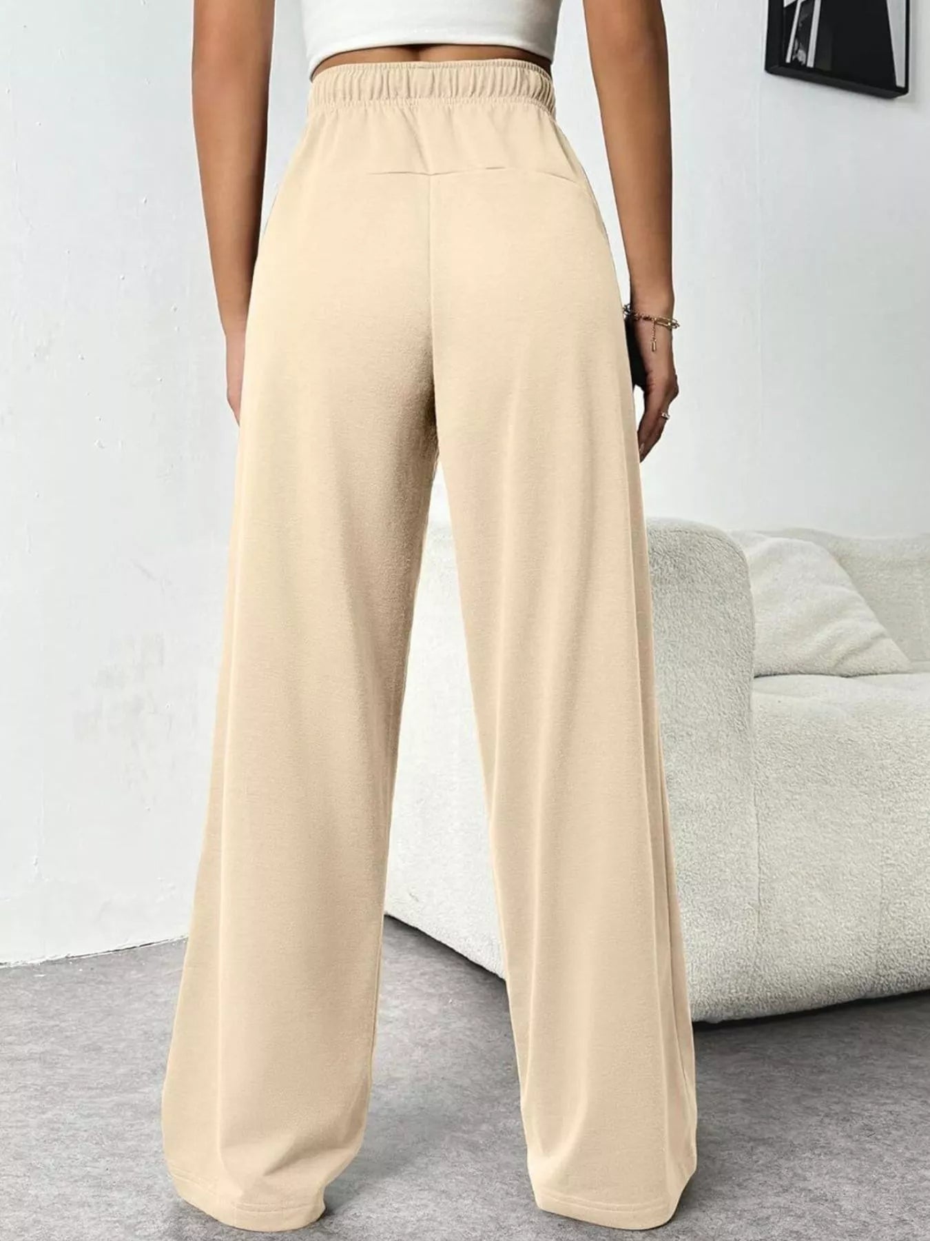 Shop Drawstring Wide Leg Pants - Women's Fashion | Akatonbo