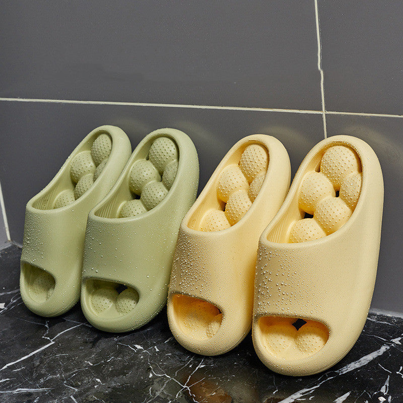 Ball Massage Sole Design Bathroom Slippers