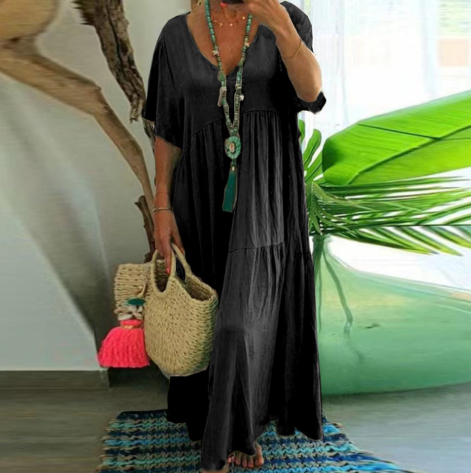 Classic Plus Size Large Swing Dress