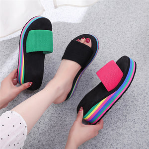 High Heel Slippers Women's Summer Non-slip Women's Wedge