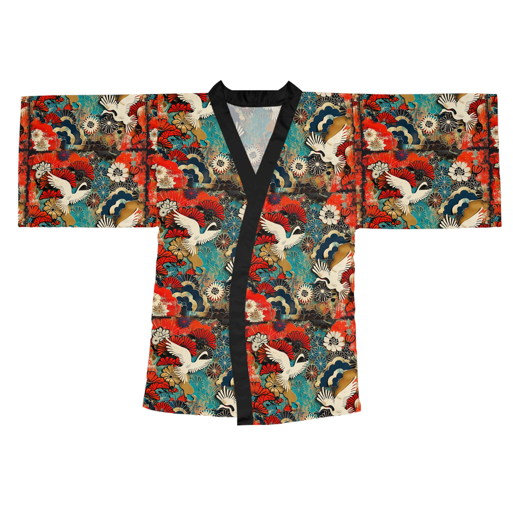 Long Sleeve Kimono Robe (AOP)