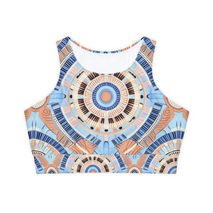 Fully Lined, Padded Sports Bra (AOP)