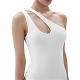 Sleeveless One-shoulder Jumpsuit
