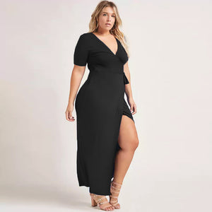 Plus Size Classic Wrap Dress