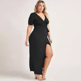 Plus Size Classic Wrap Dress