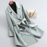 Korean Style Wool Coat Overcoat Women