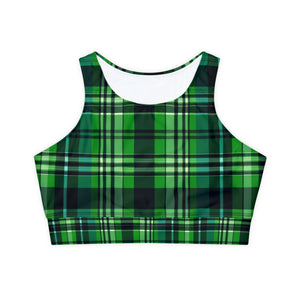 Fully Lined, Padded Sports Bra (AOP)