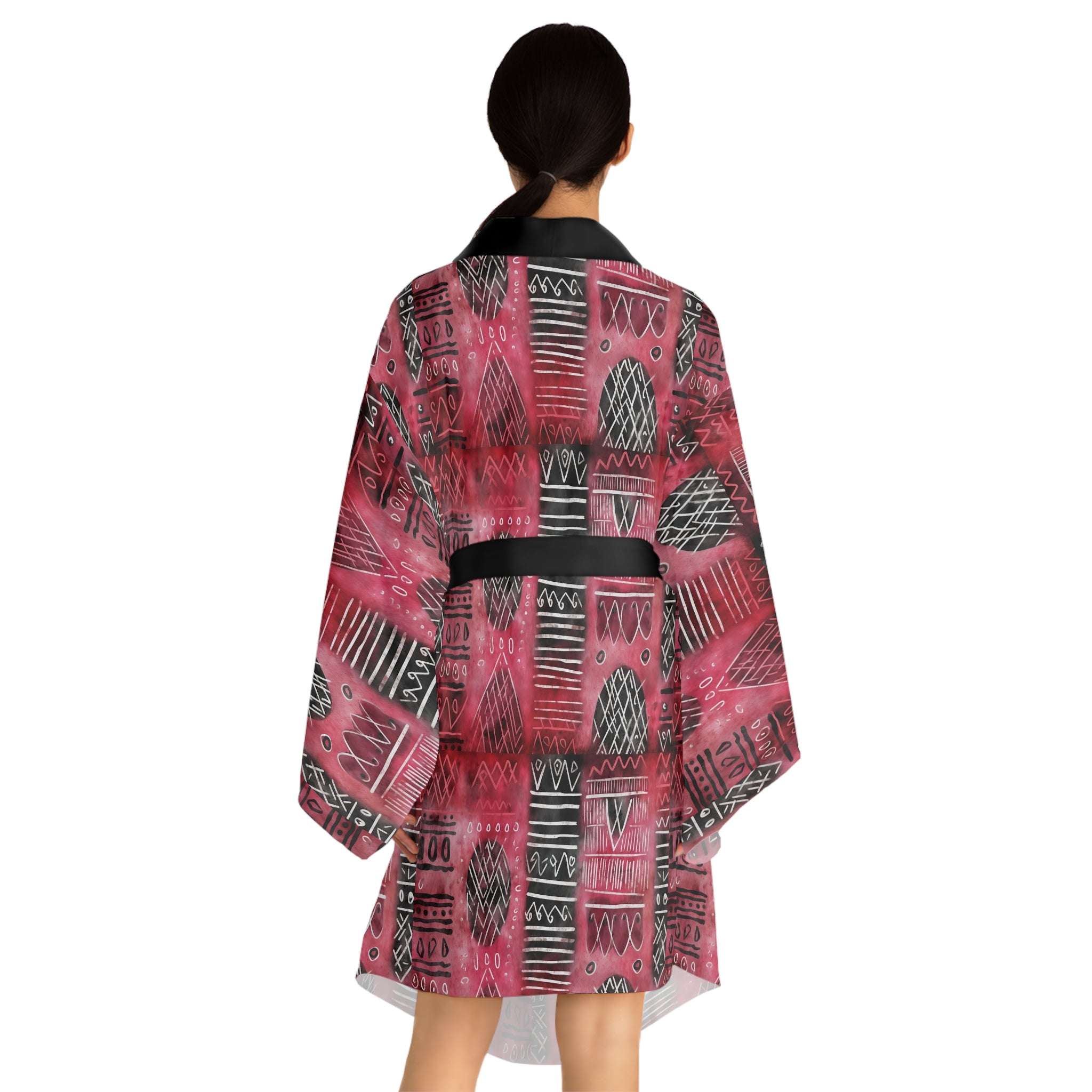 Long Sleeve Kimono Robe (AOP)