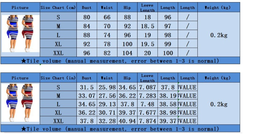 Women's Summer New Striped Printed Dress Office Lady Sheath Skirt