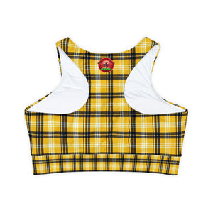 Fully Lined, Padded Sports Bra (AOP)