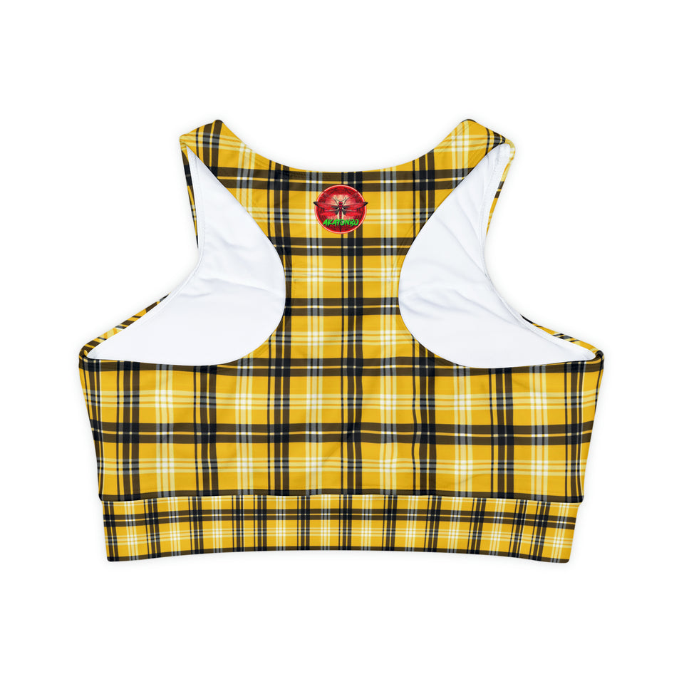 Fully Lined, Padded Sports Bra (AOP)
