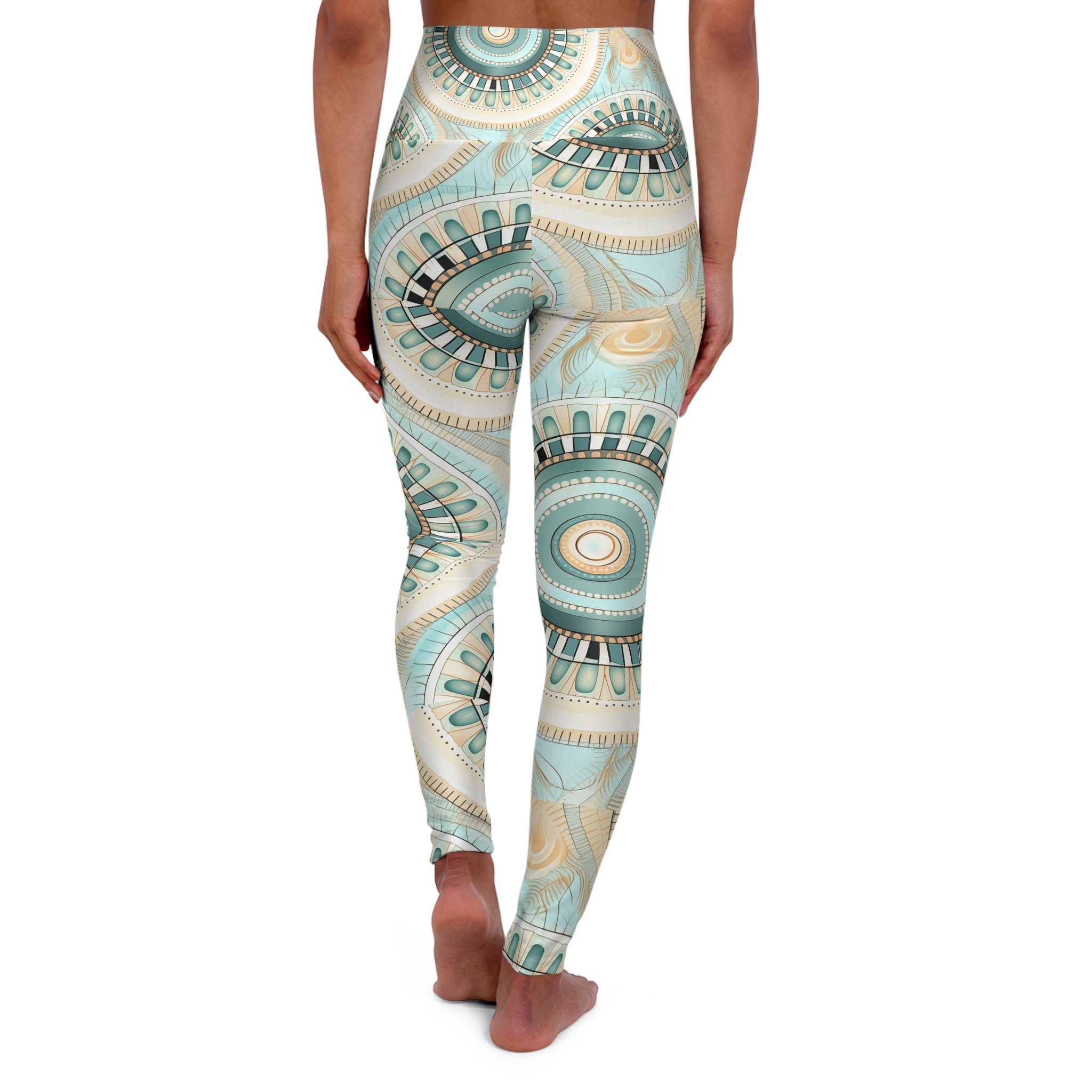 High Waisted Yoga Leggings (AOP)