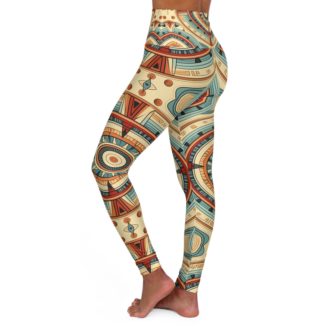 High Waisted Yoga Leggings (AOP)