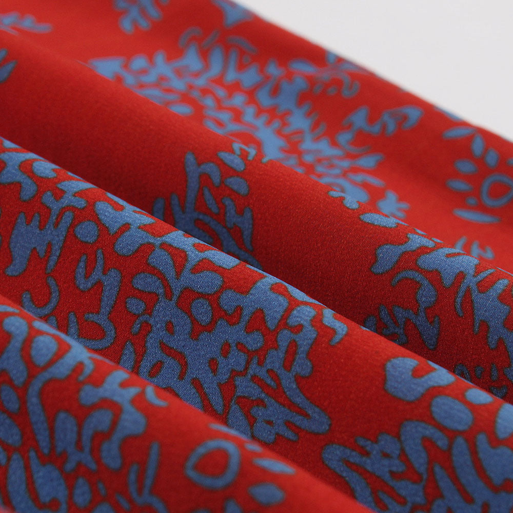 Elegant Floral A-Line Dress Office Ladies Lapel High Waist