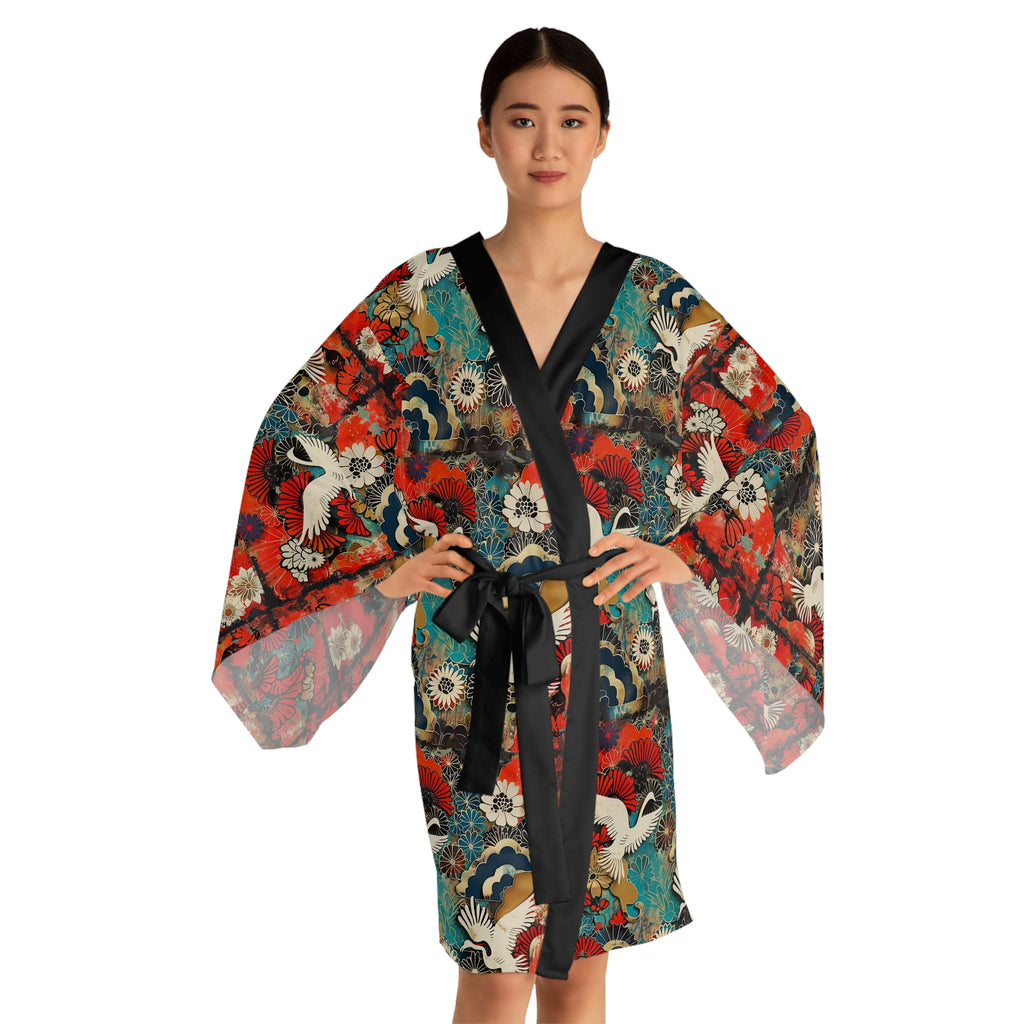 Long Sleeve Kimono Robe (AOP)