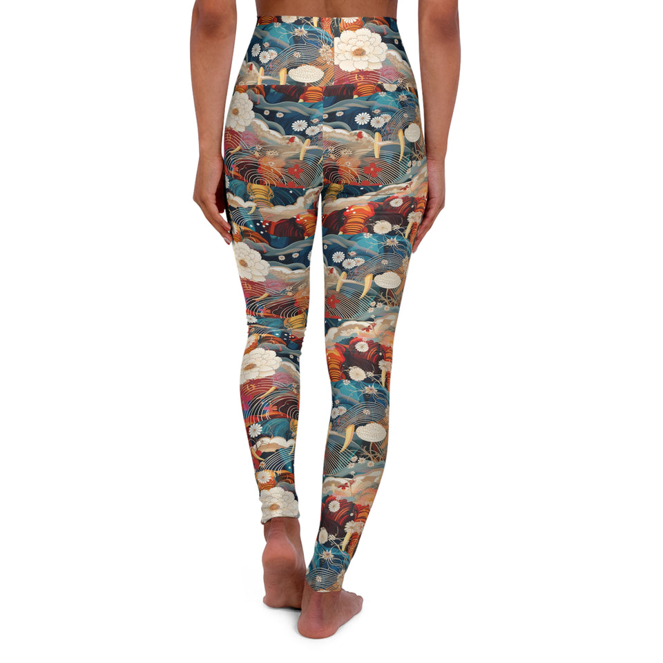 High Waisted Yoga Leggings (AOP)