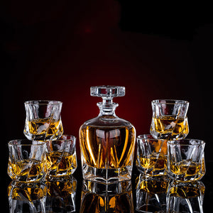 Thickened Whiskey Glass Set Foreign Wine Glass Crystal Glass Wine Bottle Creative Wine Set