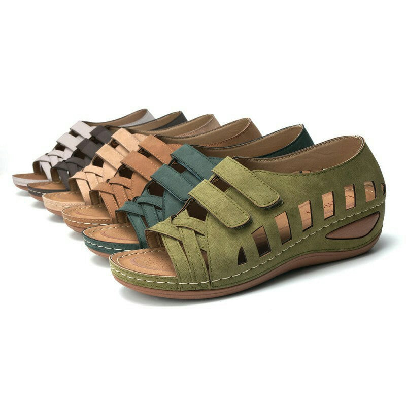 Velcro PU rubber women's shoes