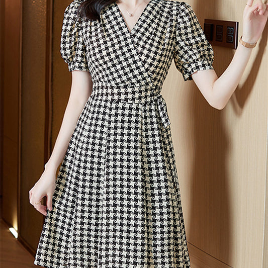Akatonbo Women'S New Temperament High-End Slim Waist Dress