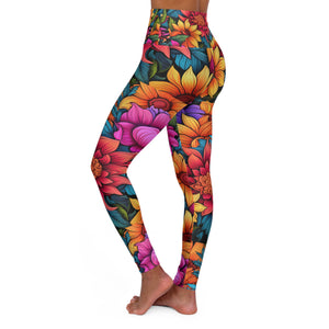 High Waisted Yoga Leggings (AOP)