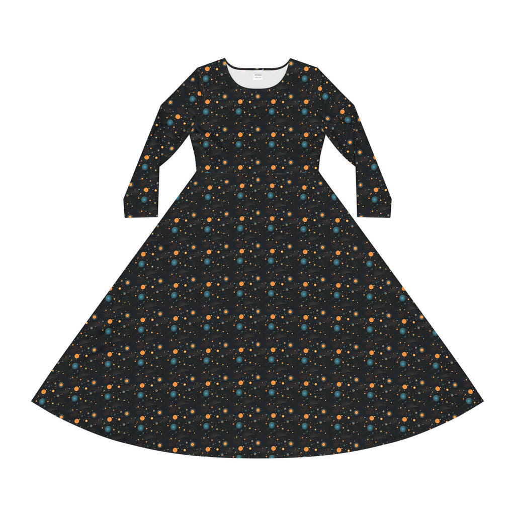 Women's Long Sleeve Dance Dress (AOP)