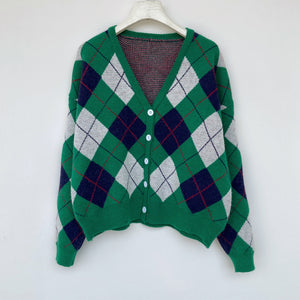 Girl Loose Lazy College Style Cardigan Coat