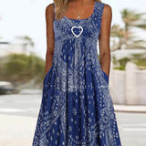 Women's Heart-shaped Casual Summer Dress