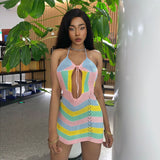 Sling  Back Woolen One-piece Skirt Suspenders