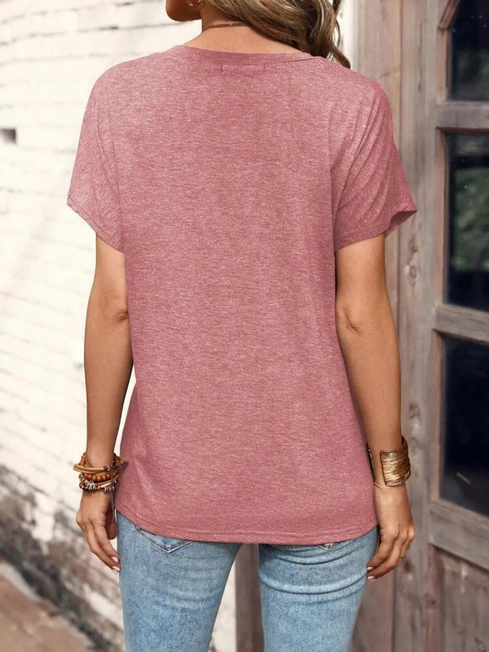 Shop Half Button Short Sleeve Top - Women's Fashion | Akatonbo