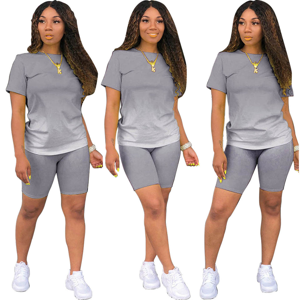 Short-Sleeved Shorts Two-Piece Set