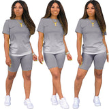 Short-Sleeved Shorts Two-Piece Set