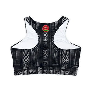 Fully Lined, Padded Sports Bra (AOP)
