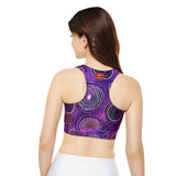 Fully Lined, Padded Sports Bra (AOP)