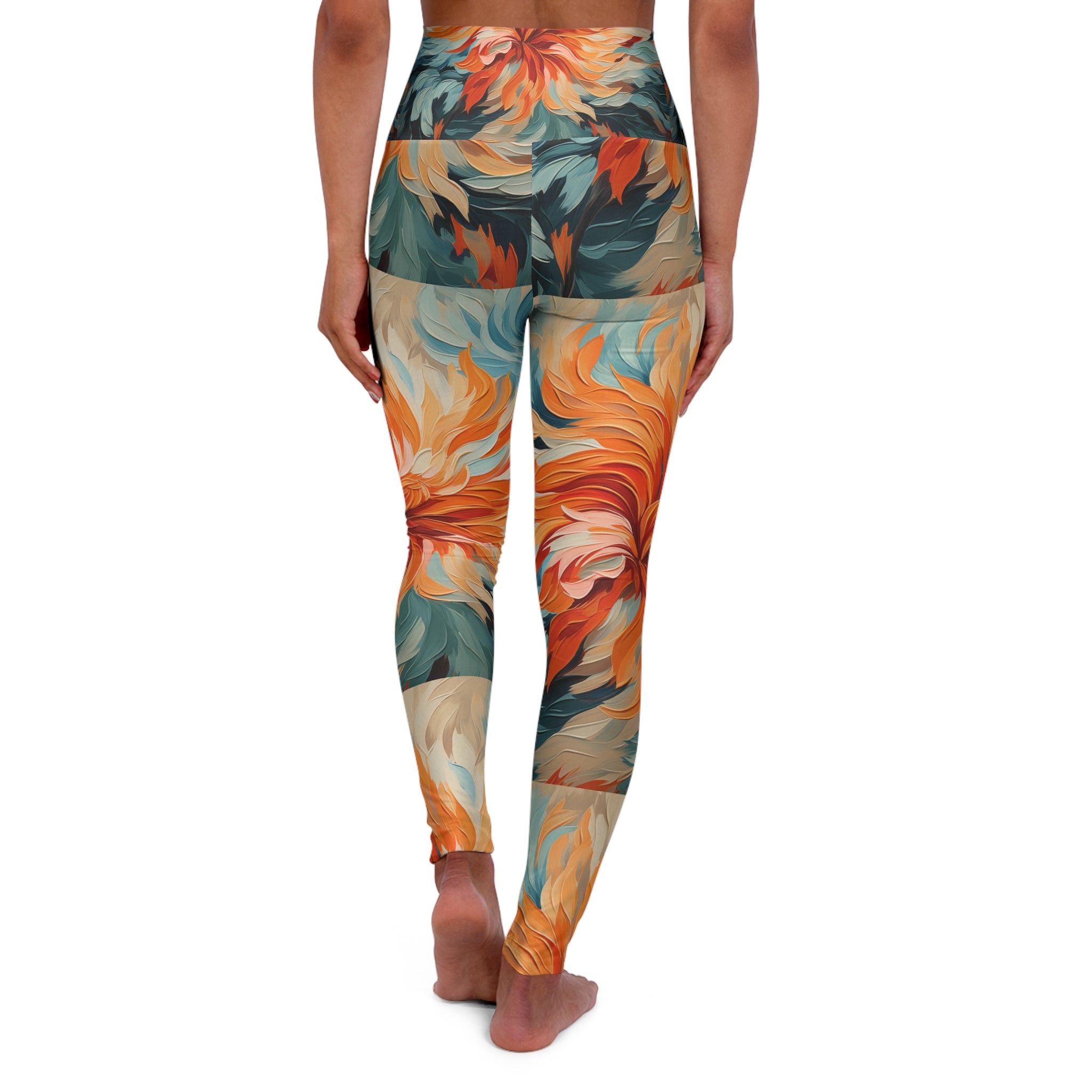 High Waisted Yoga Leggings (AOP)