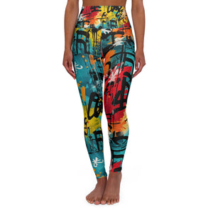 High Waisted Yoga Leggings (AOP)